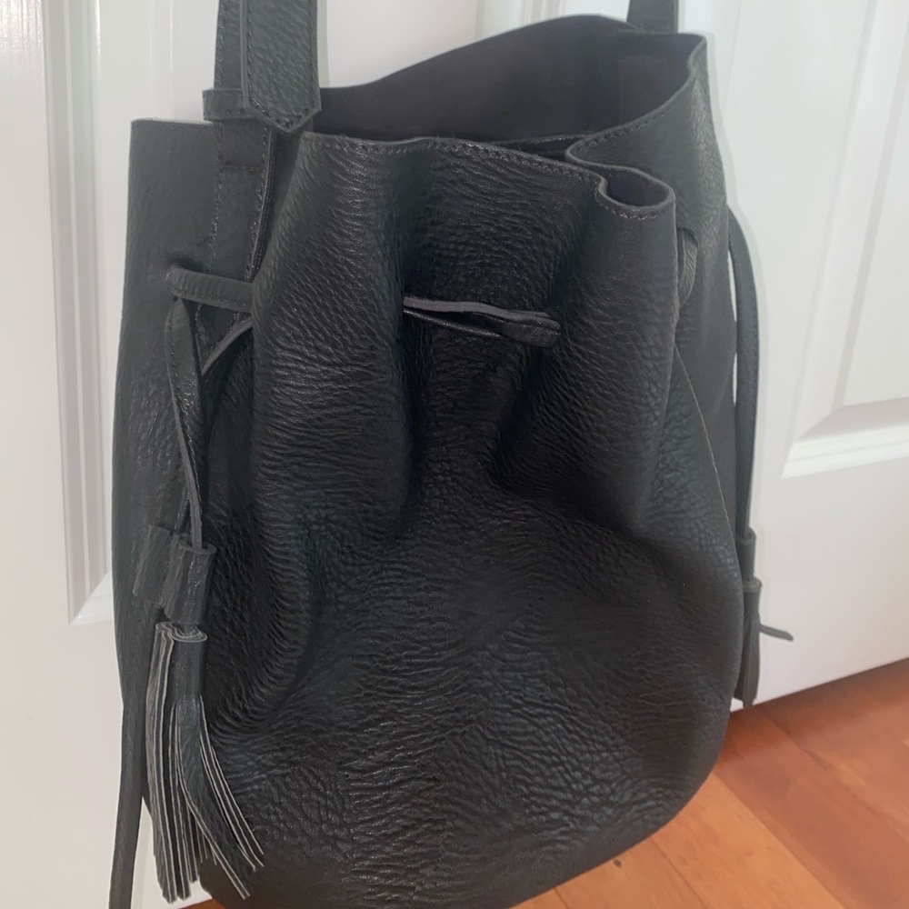 Leather Bucket Bag
